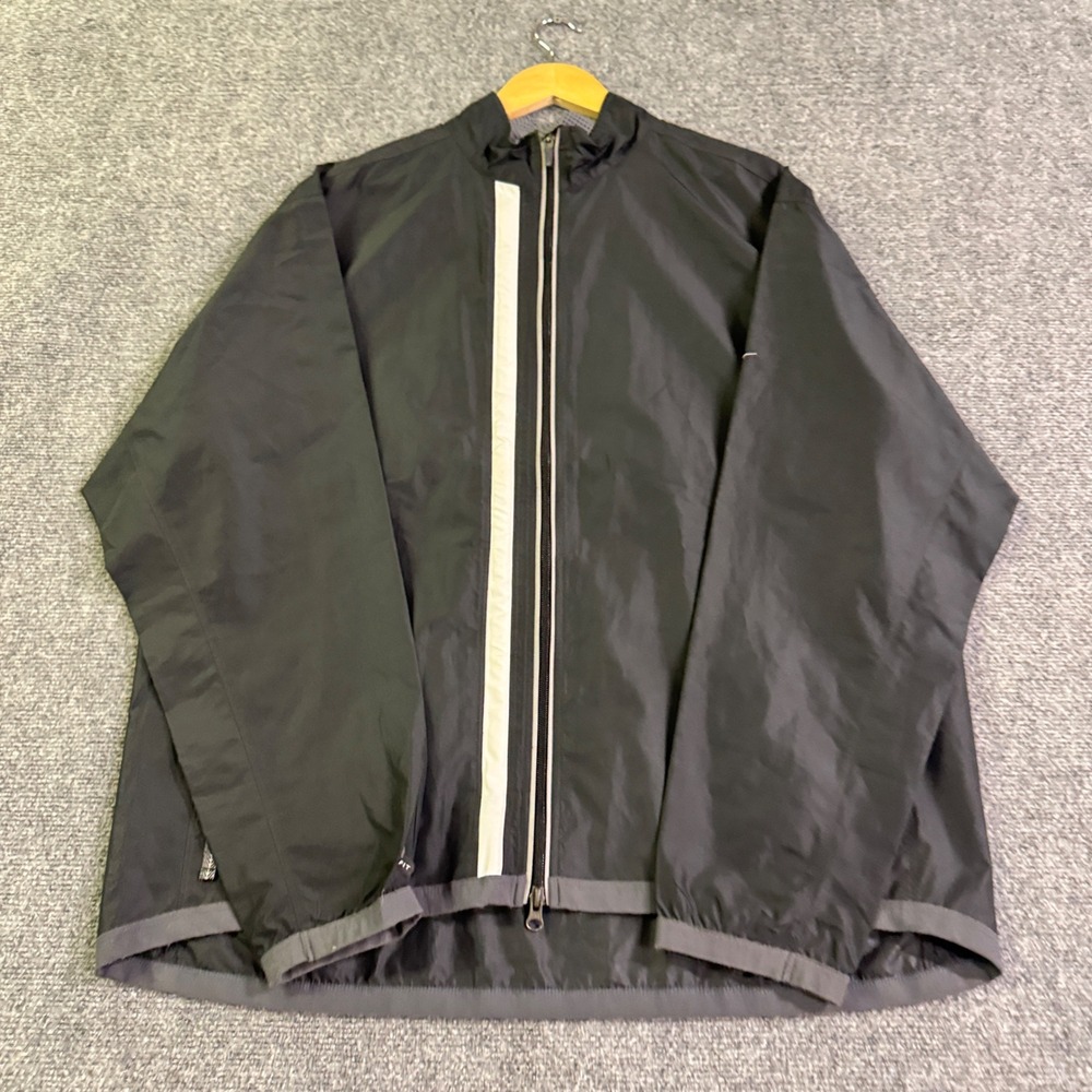 VTG Nike Windbreaker Jacket Mens XL BLK 90s Y2K Fullzip Clima-fit